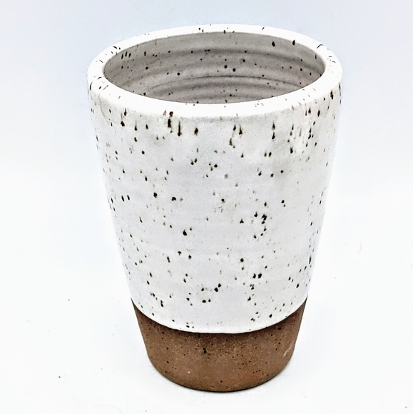 Tumbler / Small Vase by Joe Sink Pottery in Speckled White - Picture 3 of 7